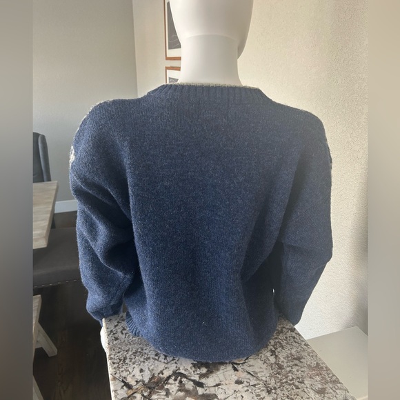 Woolrich Blue and White Winter Landscape Sweater - Picture 6 of 10